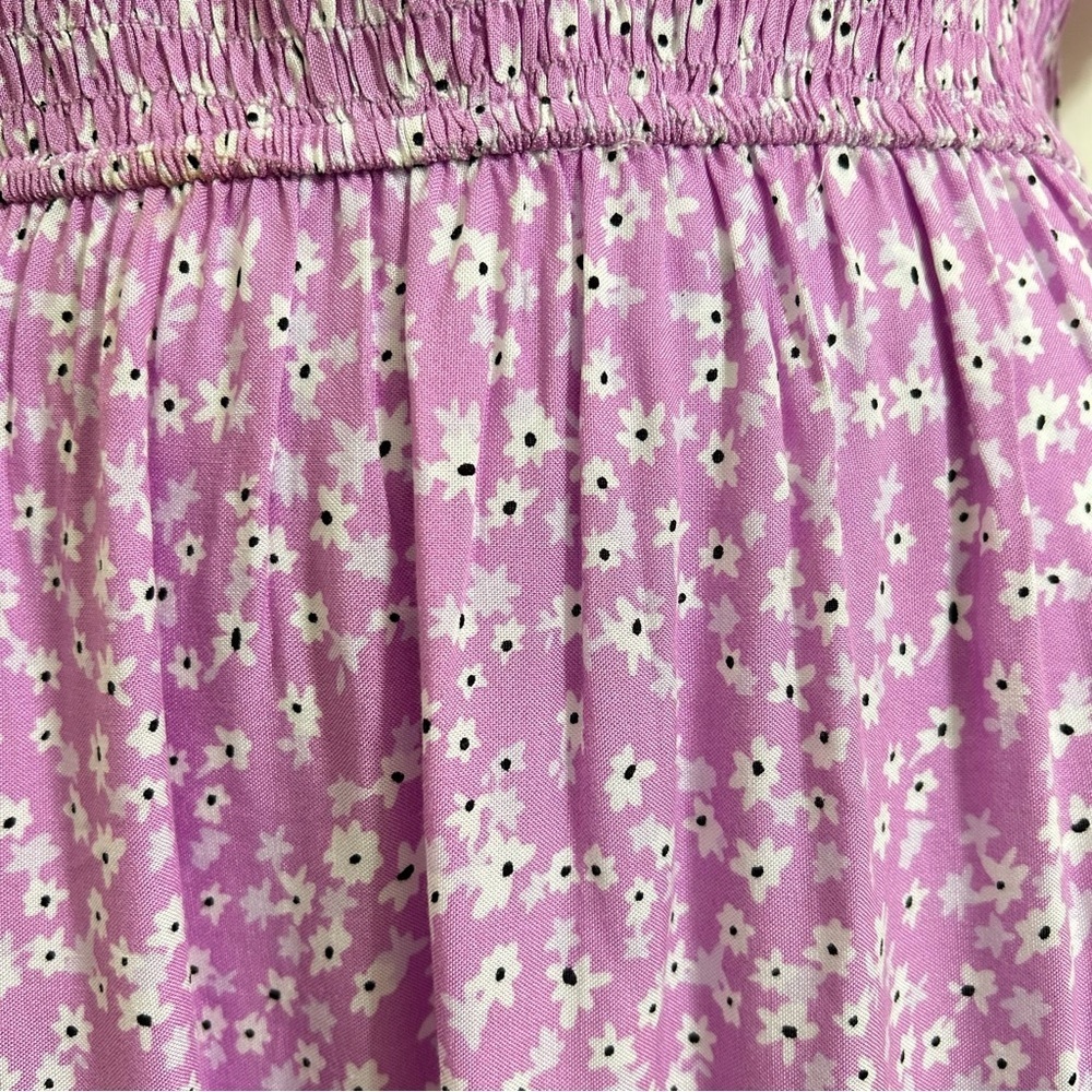 Zesica women’s floral print, flutter sleeve, lavender Maxi dress size S - Picture 6 of 9